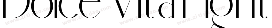Dolce Vita Light字体转换
